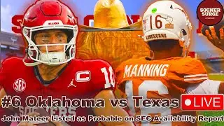 OU Football Live:  Oklahoma vs Texas friday night sports talk