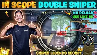 double sniper inscope tutorial \\ how to use double sniper as pc player \\ #b2k 😱
