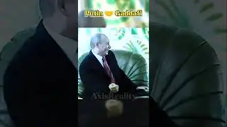 Gaddafi meet to Putin in Moscow #respect #putin #gaddafi #axisreality