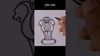 National emblem of India drawing easy step by step #drawing
