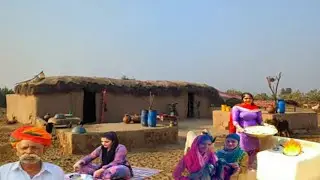Beautiful Village Morning 🌄 | Fire Burning, Rickshaw & Kids’ Bicycle | Village Life Pakistan
