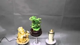 three-piece set motorized rotating display platform