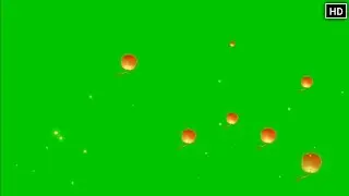 Sky Lantern green screen animation effect | Crazy Editor