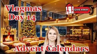 VLOGMAS День 14! Распаковка самого большого рождественского календаря! Розыгрыш! #красота #розыгрыш