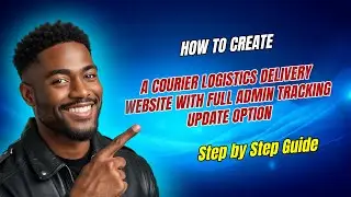 How to create a COURIER LOGISTICS DELIVERY Website with Full Admin Tracking Update Option 2025
