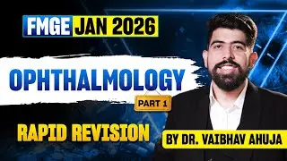 FMGE Jan 2026 Ophthalmology High Yield Questions - Part 1 | Dr. Vaibhav Ahuja | Meduhub FMGE