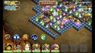 castle clash -  insane dungeon 1-8  f2p heroes
