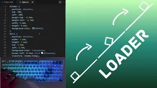 ASMR Programming &ndash; Minimal CSS Loader Animation | No Talking | Relaxing Coding Sounds
