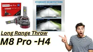 M8 Pro LED Headlight Bulb 2500w full unboxing video | Testing new lights |