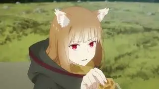 Merchant Meets The Wise Wolf - Holo feeds Lawrence