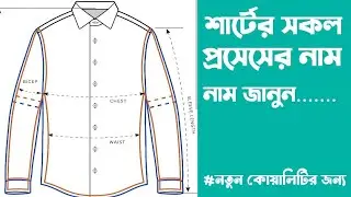 Different Process Name Of Shirt।Parts of shirt। Basic shirt।শার্টের সকল প্রসেস এবং পার্টস এর নাম।