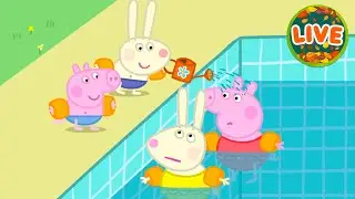 ☀️Peppa Pig&rsquo;s SUMMER Holiday Adventures LIVE! 🏖️ | English Full Episodes Cartoon |Travel Days Out 🎡🚗