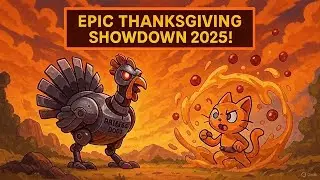 🐾🔥🦃 Pumpkin Paws vs Gobbletron 9000 &ndash; Epic Thanksgiving Showdown 2025! 🍂