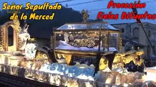 SE&Ntilde;OR SEPULTADO DE LA MERCED  SALIDA  Procesi&oacute;n Fieles Difuntos  Antigua Guatemala  la Merced 2025
