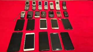 25 years of my cellphones!!#cellphone,#samsung,#tmobile,#metro 