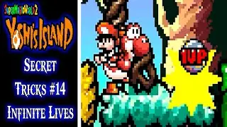 Yoshi's Island (SNES) - Secret Tricks #14, All Infinite Lives