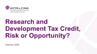 Research and Development Tax Credit, Risk or Opportunity?