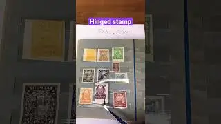 Postage stamps helpful terms: Hinged stamps