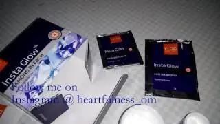 VLCC Insta Glow Diamond Bleach REVIEW & DEMO | Heartfulness OM