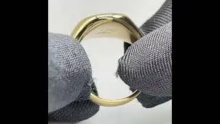 All-seeing Eye of Providence Flat Surface Ring with 18K Gold Freemasonry Europe and America Original