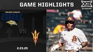 Oral Roberts vs. Arizona State (2.23.25) Highlights | 2025 Big 12 Baseball
