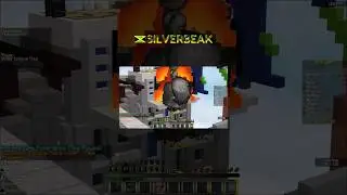 Cool Longrange Fireball Throw to Assist Teammate to Break the Bed (Hypixel Bedwars 2s) #shorts