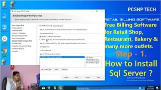 Free Billing Software for Retail Shop | Step - 1 | How to install Sql Server ??  | Pcsnp Tech | 2021