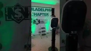 Photo booth set up in the presidential suite in Houston, Texas.