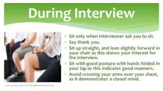 Interview Behaviour and Body Language English