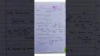 Laplace Transform of integral question - Btech Advanced Applied Mathematics 🐢 #btech   #notes #aktu