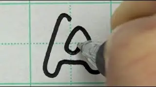 How to write paperclip font with a pen | English handwriting | Calligraphy