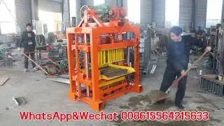 QTJ4-40#QT4-40#Manual Brick Making Machine#Cement Hollow Block Manufacturing Machine#Interlock Brick