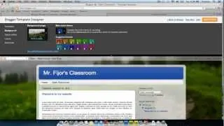 Changing Templates and Backgrounds in Blogger