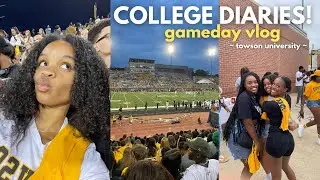 FIRST COLLEGE GAMEDAY VLOG (TOWSON UNIVERSITY) | College Diaries 03