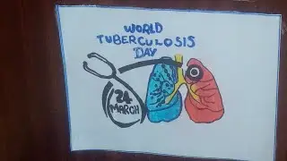 World tb day poster /World tuberculosis day/How to draw world tb day