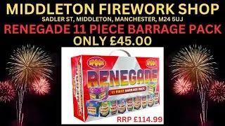 Renegade 11 Piece Barrage Pack | Spook Fireworks | &pound;45 At Middleton Firework Shop Manchester