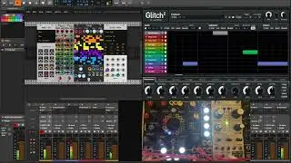 Auto beat generator with JW Modules Trigs sequencer & Glitch2 plugin.