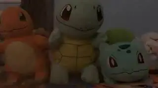 Pink elephant meme Pok&eacute;mon starters (bulbasaur charmander and squitel)