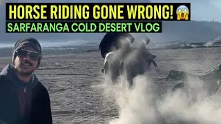 HORSE RIDING GONE WRONG! 😱 | Sarfaranga Cold Desert Skardu Vlog