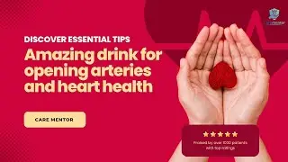 Amazing drink for opening arteries and heart health