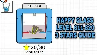Happy Glass Level 611-620 | 3 Stars Guide
