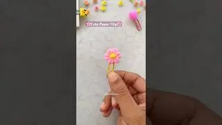 Cute Flower Paper Clip 🌸 #polymerclay #paperclips