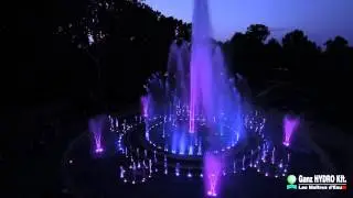 Margitsziget szökőkút - Vivaldi Négy évszak Tavasz, éjszakai felvétel