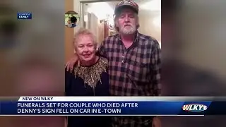Funeral set for couple that died after Denny's sign fell on car in Elizabethtown