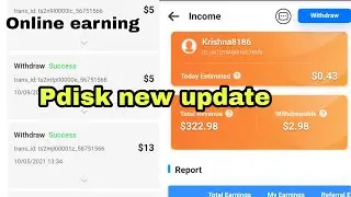 Pdisk new update | Pdisk earning problem sloved | Online earning kese kare ?  earn money online |