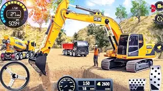 👷City Road Construction Simulator 🚧- Heavy JCB Games 2026 - Android Gameplay