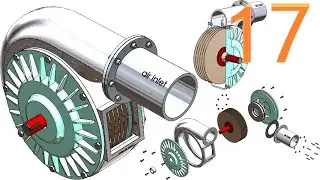17-Project 50| Tesla Turbine (Turbo Pump)|SolidWorks Tutorial: final assembly, animate, process list