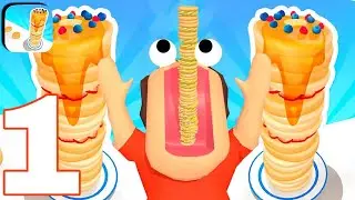 Puncake Run🥞 All Levels Gameplay Walkthrough Tutorial level 1-12 (İOS,ANDROİD)