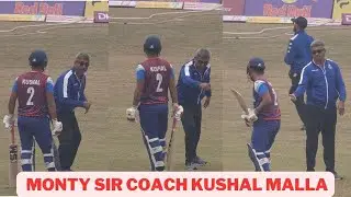 Nepal Cricket Team Training | Monty Sir bowling and Guide to Kushal Malla before ICC CWC League 2