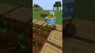 Mod que a&ntilde;ade un GOLEM de PAJA a Minecraft 1.16.5 - Straw Golem Reborn mod #shorts #minecraft